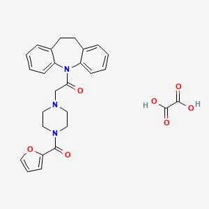 5-{[4-(2-furoyl)-1-piperazinyl]acetyl}-10,11-dihydro-5H-dibenzo[b,f]azepine oxalate