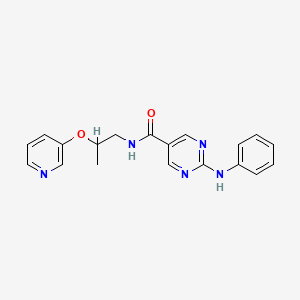2-anilino-N-[2-(3-pyridinyloxy)propyl]-5-pyrimidinecarboxamide