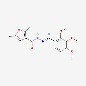 molecular formula C17H20N2O5 B5591688 2,5-二甲基-N'-(2,3,4-三甲氧基亚苄基)-3-呋喃酰肼 