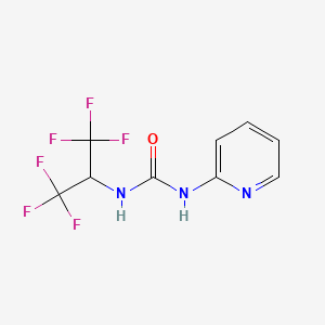 N-2-pyridinyl-N'-[2,2,2-trifluoro-1-(trifluoromethyl)ethyl]urea