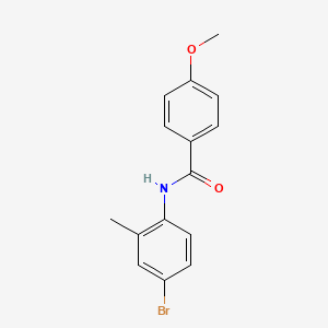 molecular formula C15H14BrNO2 B5591738 N-(4-bromo-2-methylphenyl)-4-methoxybenzamide 