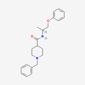 molecular formula C22H28N2O2 B5591966 1-benzyl-N-(1-methyl-2-phenoxyethyl)-4-piperidinecarboxamide 