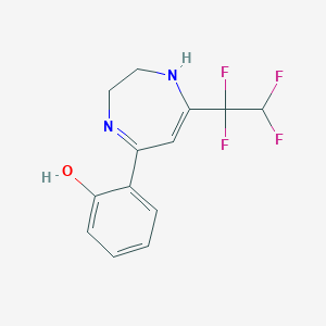 2-[7-(1,1,2,2-tetrafluoroethyl)-2,3-dihydro-1H-1,4-diazepin-5-yl]phenol