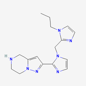 2-{1-[(1-propyl-1H-imidazol-2-yl)methyl]-1H-imidazol-2-yl}-4,5,6,7-tetrahydropyrazolo[1,5-a]pyrazine dihydrochloride