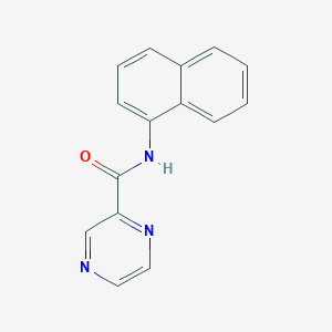 molecular formula C15H11N3O B5592074 N-1-萘基-2-吡嗪基甲酰胺 