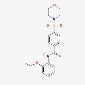 molecular formula C19H22N2O5S B5592080 N-(2-ethoxyphenyl)-4-(4-morpholinylsulfonyl)benzamide 
