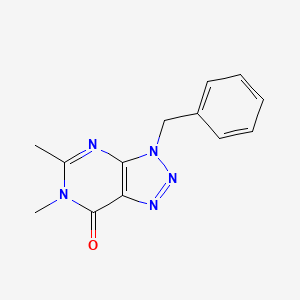 molecular formula C13H13N5O B5592103 3-benzyl-5,6-dimethyl-3,6-dihydro-7H-[1,2,3]triazolo[4,5-d]pyrimidin-7-one 