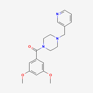 molecular formula C19H23N3O3 B5592133 1-(3,5-dimethoxybenzoyl)-4-(3-pyridinylmethyl)piperazine 