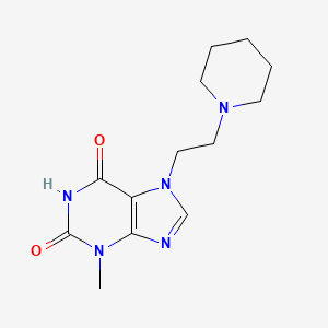 molecular formula C13H19N5O2 B5592150 3-methyl-7-[2-(1-piperidinyl)ethyl]-3,7-dihydro-1H-purine-2,6-dione 