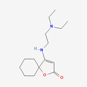 4-{[2-(diethylamino)ethyl]amino}-1-oxaspiro[4.5]dec-3-en-2-one