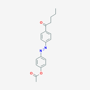 molecular formula C19H20N2O3 B055922 4-n-Pentanoyl-4-n'-ethanoyloxyazobenzene CAS No. 120102-96-7