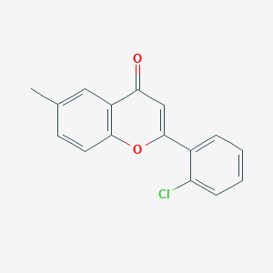 molecular formula C16H11ClO2 B5592216 2-(2-氯苯基)-6-甲基-4H-香豆素-4-酮 CAS No. 89112-88-9