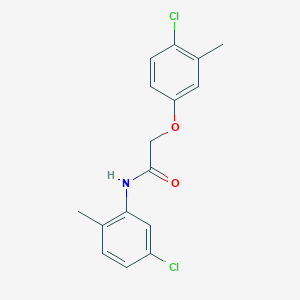 2-(4-chloro-3-methylphenoxy)-N-(5-chloro-2-methylphenyl)acetamide