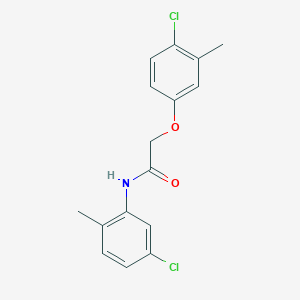 molecular formula C16H15Cl2NO2 B5592256 2-(4-chloro-3-methylphenoxy)-N-(5-chloro-2-methylphenyl)acetamide 