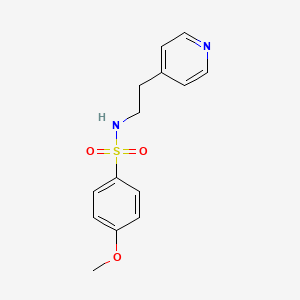 4-methoxy-N-[2-(4-pyridinyl)ethyl]benzenesulfonamide