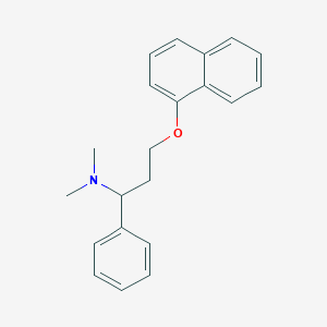 molecular formula C21H23NO B055923 N,N-Dimethyl-3-(naphthalen-1-yloxy)-1-phenylpropan-1-amine CAS No. 119356-76-2