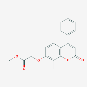 molecular formula C19H16O5 B5592334 methyl [(8-methyl-2-oxo-4-phenyl-2H-chromen-7-yl)oxy]acetate 