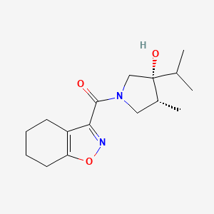 molecular formula C16H24N2O3 B5592392 rac-(3R,4R)-3-isopropyl-4-methyl-1-(4,5,6,7-tetrahydro-2,1-benzisoxazol-3-ylcarbonyl)pyrrolidin-3-ol 