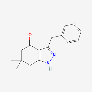 3-benzyl-6,6-dimethyl-1,5,6,7-tetrahydro-4H-indazol-4-one