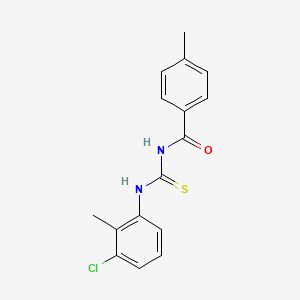 N-{[(3-chloro-2-methylphenyl)amino]carbonothioyl}-4-methylbenzamide