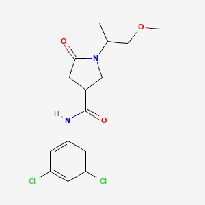 N-(3,5-dichlorophenyl)-1-(2-methoxy-1-methylethyl)-5-oxo-3-pyrrolidinecarboxamide