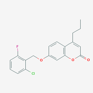 7-[(2-chloro-6-fluorobenzyl)oxy]-4-propyl-2H-chromen-2-one