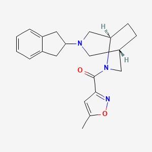 (1S*,5R*)-3-(2,3-dihydro-1H-inden-2-yl)-6-[(5-methyl-3-isoxazolyl)carbonyl]-3,6-diazabicyclo[3.2.2]nonane