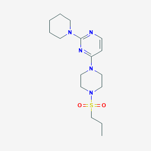 2-(1-piperidinyl)-4-[4-(propylsulfonyl)-1-piperazinyl]pyrimidine