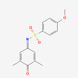 N-(3,5-dimethyl-4-oxo-2,5-cyclohexadien-1-ylidene)-4-methoxybenzenesulfonamide