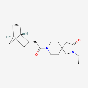 8-[(1S*,2S*,4S*)-bicyclo[2.2.1]hept-5-en-2-ylacetyl]-2-ethyl-2,8-diazaspiro[4.5]decan-3-one