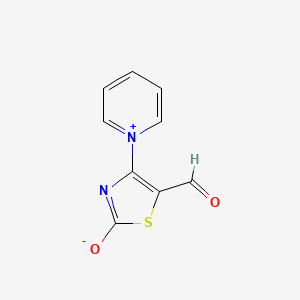 molecular formula C9H6N2O2S B5592546 5-甲酰-4-(1-吡啶基)-1,3-噻唑-2-醇盐 