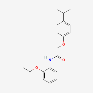 molecular formula C19H23NO3 B5592560 N-(2-乙氧基苯基)-2-(4-异丙基苯氧基)乙酰胺 