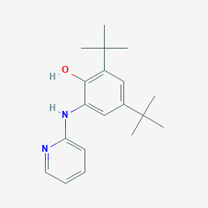 molecular formula C19H26N2O B5592608 2,4-二叔丁基-6-(吡啶-2-基氨基)苯酚 