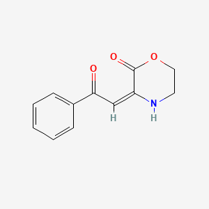 molecular formula C12H11NO3 B5592650 3-(2-oxo-2-phenylethylidene)-2-morpholinone 