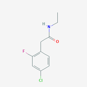 molecular formula C10H11ClFNO B5592696 2-(4-chloro-2-fluorophenyl)-N-ethylacetamide 