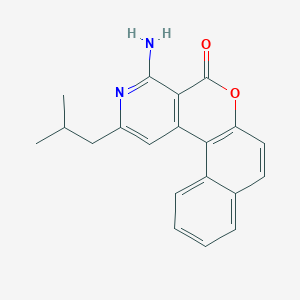 molecular formula C20H18N2O2 B5592711 4-amino-2-isobutyl-5H-benzo[5,6]chromeno[3,4-c]pyridin-5-one 