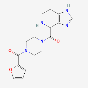 molecular formula C16H19N5O3 B5592717 4-{[4-(2-furoyl)-1-piperazinyl]carbonyl}-4,5,6,7-tetrahydro-1H-imidazo[4,5-c]pyridine dihydrochloride 
