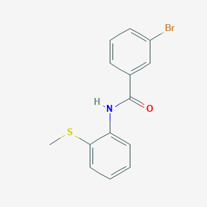 3-bromo-N-[2-(methylthio)phenyl]benzamide