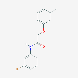 molecular formula C15H14BrNO2 B5592796 N-(3-溴苯基)-2-(3-甲基苯氧基)乙酰胺 