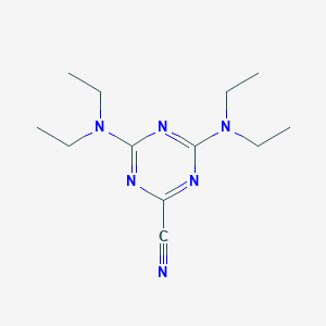 4,6-bis(diethylamino)-1,3,5-triazine-2-carbonitrile