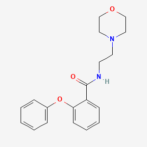 molecular formula C19H22N2O3 B5592869 N-[2-(4-吗啉基)乙基]-2-苯氧基苯甲酰胺 