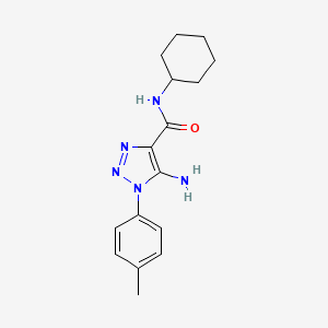 5-amino-N-cyclohexyl-1-(4-methylphenyl)-1H-1,2,3-triazole-4-carboxamide