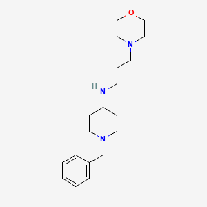 molecular formula C19H31N3O B5592890 1-benzyl-N-[3-(4-morpholinyl)propyl]-4-piperidinamine 