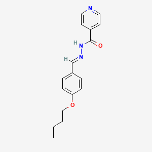 molecular formula C17H19N3O2 B5592900 N'-(4-butoxybenzylidene)isonicotinohydrazide 