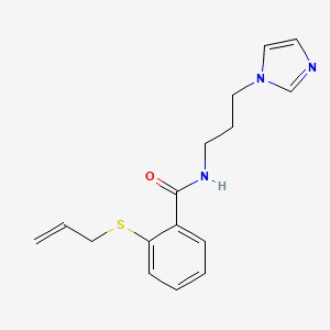 2-(allylthio)-N-[3-(1H-imidazol-1-yl)propyl]benzamide