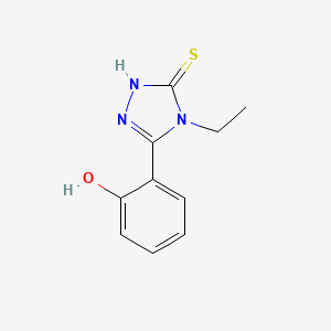 molecular formula C10H11N3OS B5592928 4-ethyl-5-(2-hydroxyphenyl)-2,4-dihydro-3H-1,2,4-triazole-3-thione CAS No. 23711-27-5