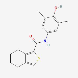 molecular formula C17H19NO2S B5592935 N-(4-hydroxy-3,5-dimethylphenyl)-4,5,6,7-tetrahydro-2-benzothiophene-1-carboxamide 