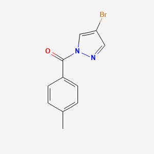 molecular formula C11H9BrN2O B5592962 4-bromo-1-(4-methylbenzoyl)-1H-pyrazole 