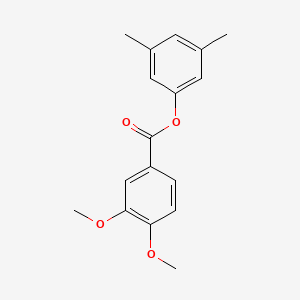 molecular formula C17H18O4 B5592972 3,5-dimethylphenyl 3,4-dimethoxybenzoate 