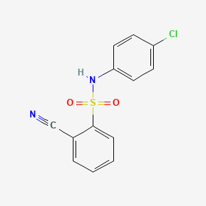 N-(4-chlorophenyl)-2-cyanobenzenesulfonamide